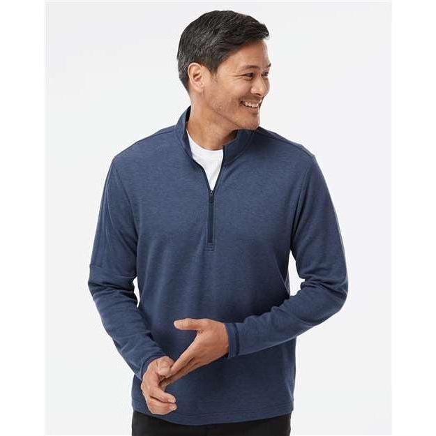 no-logo Adidas 3-Stripes Quarter-Zip Sweater-Apparel-Adidas-Thread Logic