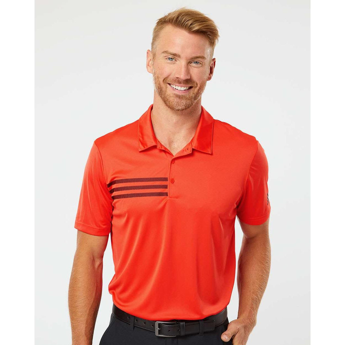 no-logo Adidas 3Stripes Shoulder Polo-Men's Polos-Adidas-Thread Logic