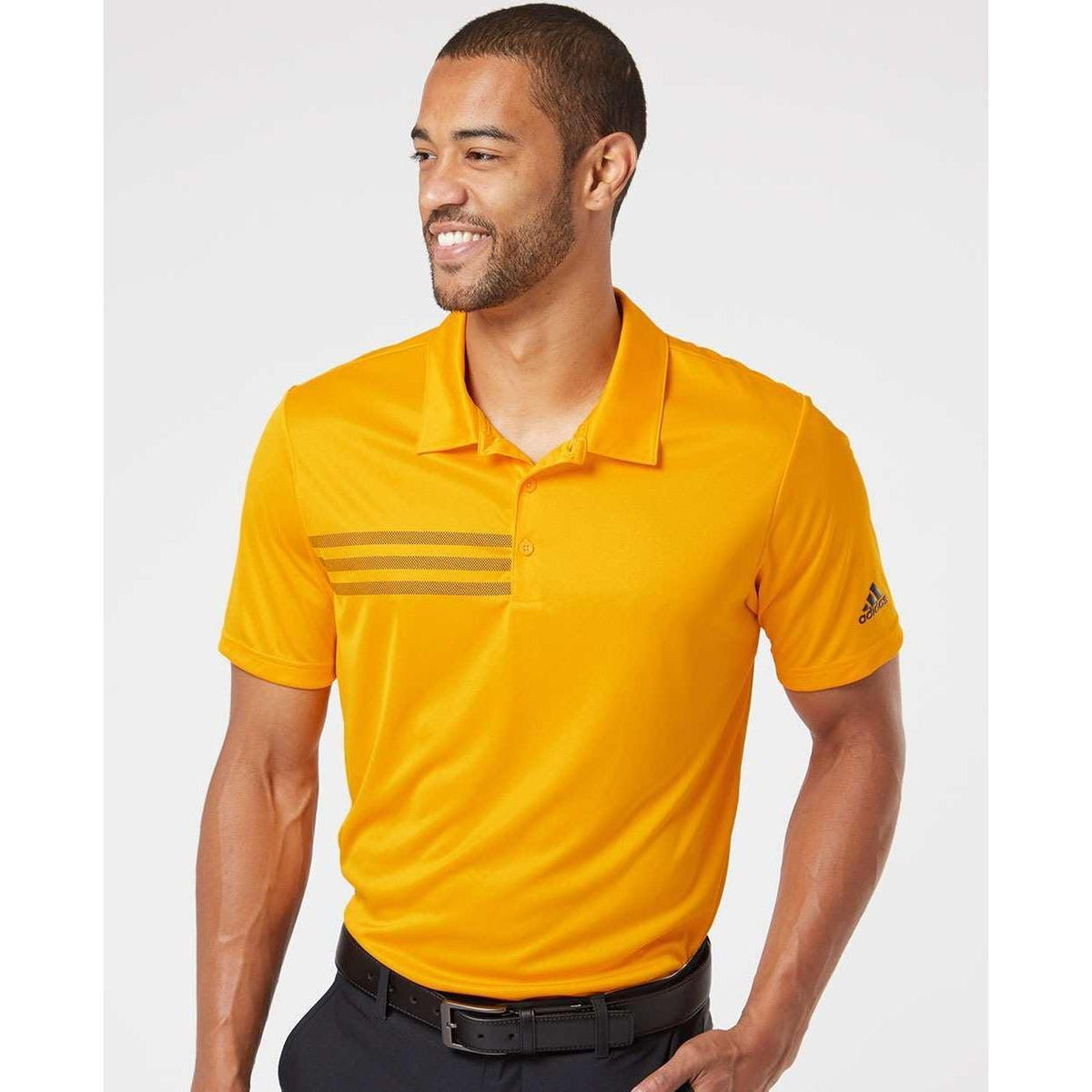no-logo Adidas 3Stripes Shoulder Polo-Men's Polos-Adidas-Thread Logic