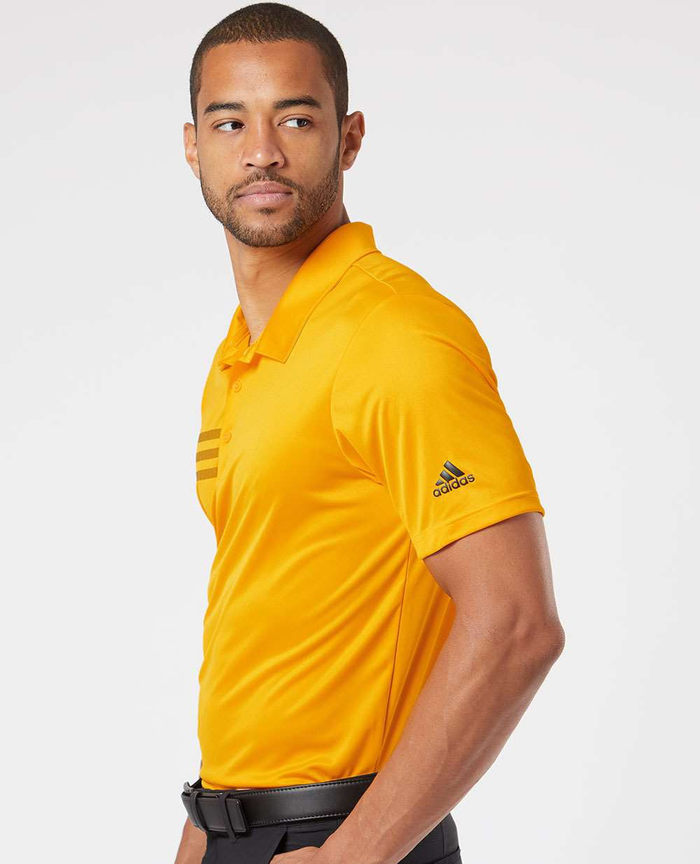 no-logo Adidas 3Stripes Shoulder Polo-Men's Polos-Adidas-Thread Logic