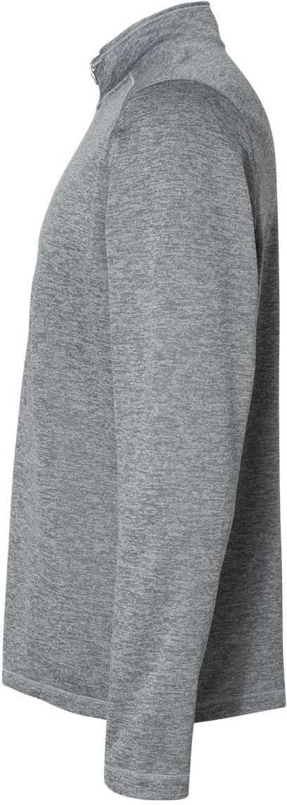 no-logo Adidas Brushed Terry Heathered QuarterZip Pullover-Men's Layering-Adidas-Thread Logic