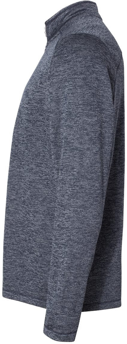 no-logo Adidas Brushed Terry Heathered QuarterZip Pullover-Men's Layering-Adidas-Thread Logic