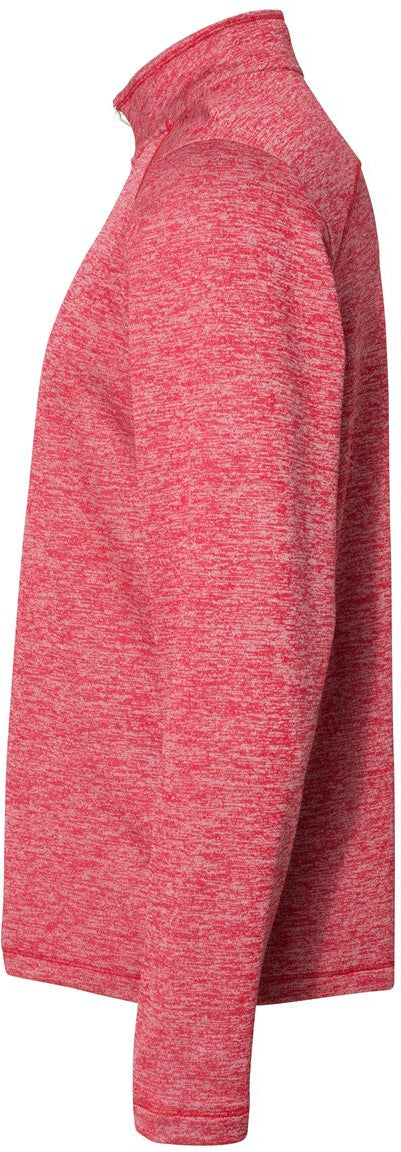 no-logo Adidas Brushed Terry Heathered QuarterZip Pullover-Men's Layering-Adidas-Thread Logic