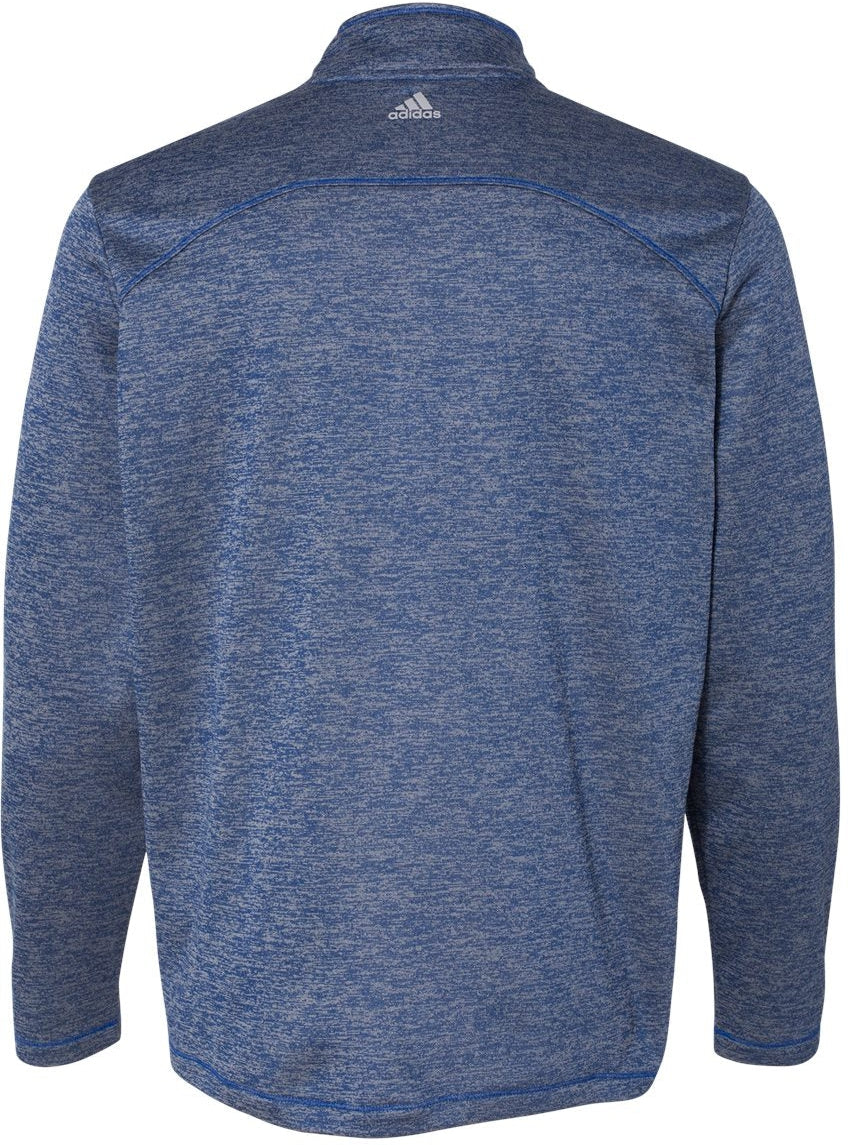 no-logo Adidas Brushed Terry Heathered QuarterZip Pullover-Men's Layering-Adidas-Thread Logic