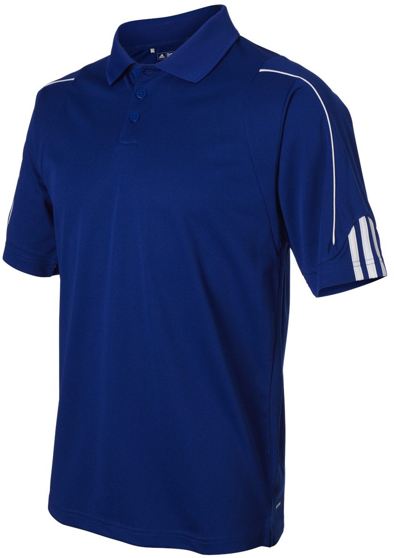 no-logo Adidas Climalite 3Stripes Cuff Polo-Men's Polos-Adidas-Thread Logic