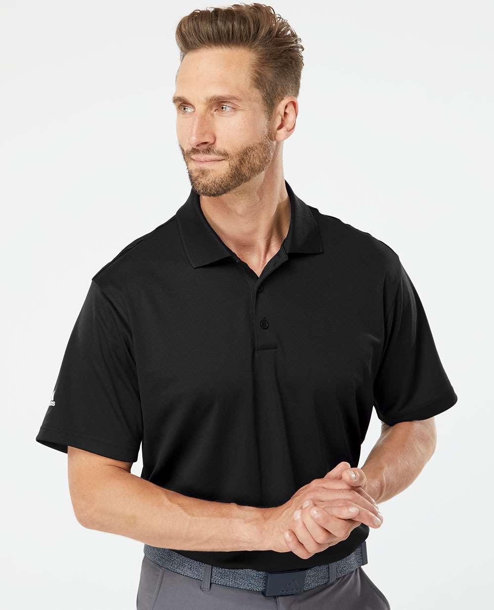 no-logo Adidas Climalite Basic Polo Shirt -Men's Polos-Adidas-Thread Logic