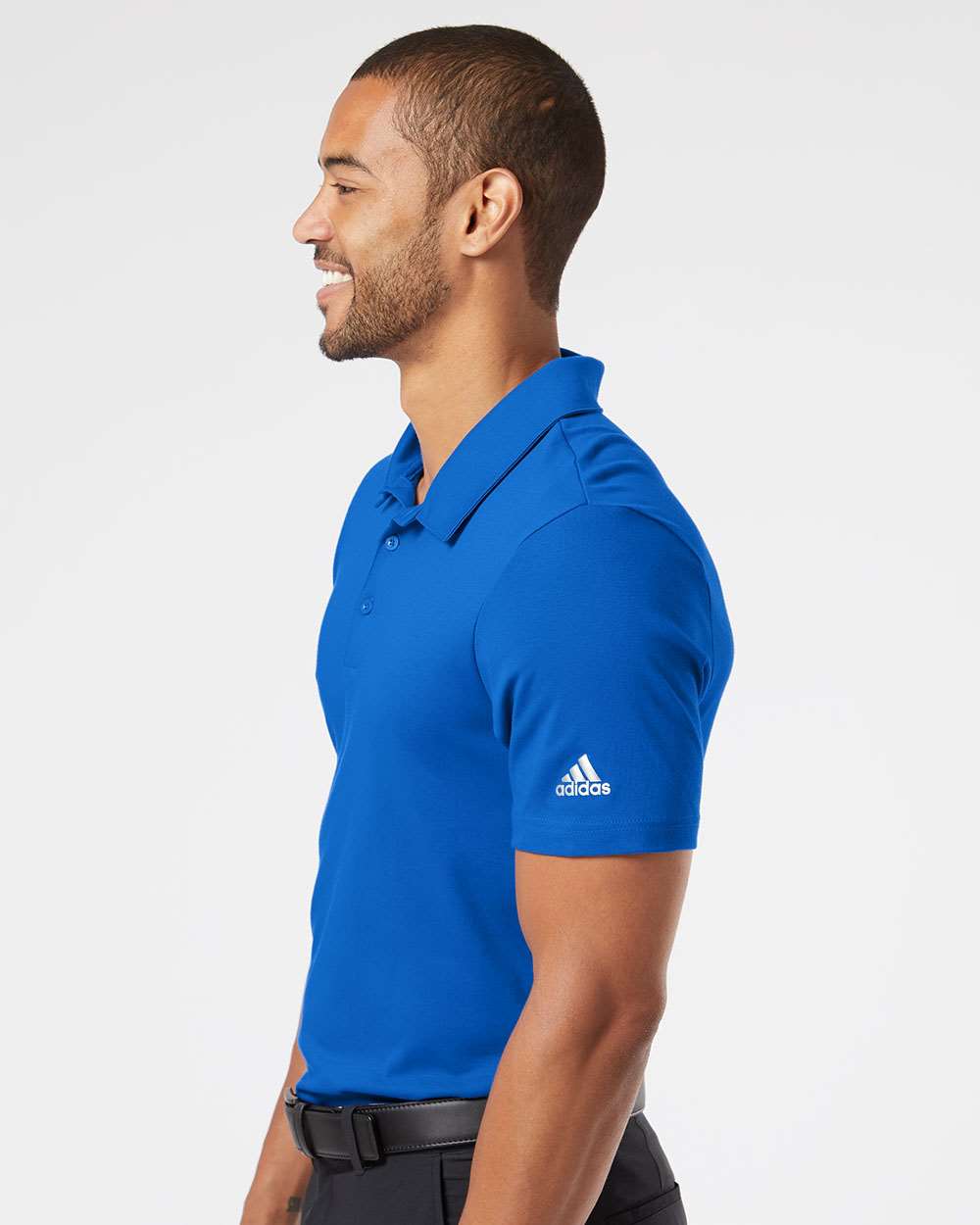 no-logo Adidas Cotton Blend Polo -Men's Polos-Adidas-Thread Logic