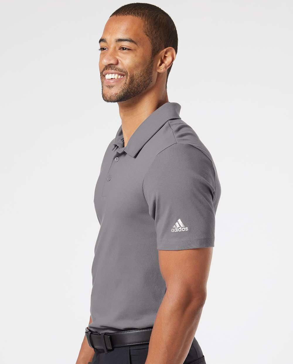 no-logo Adidas Cotton Blend Polo -Men's Polos-Adidas-Thread Logic