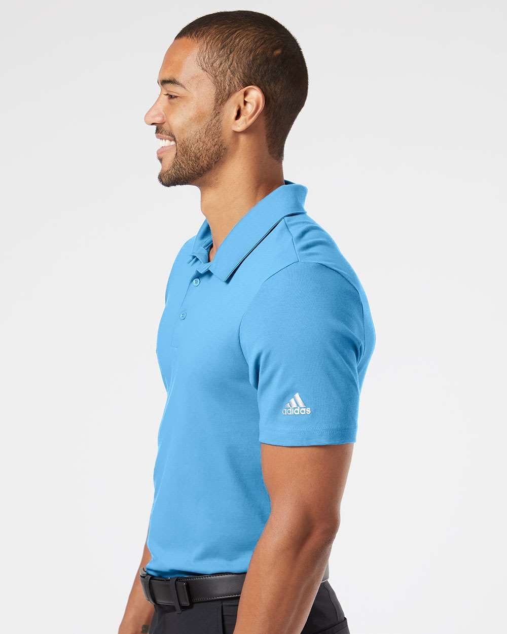 no-logo Adidas Cotton Blend Polo -Men's Polos-Adidas-Thread Logic