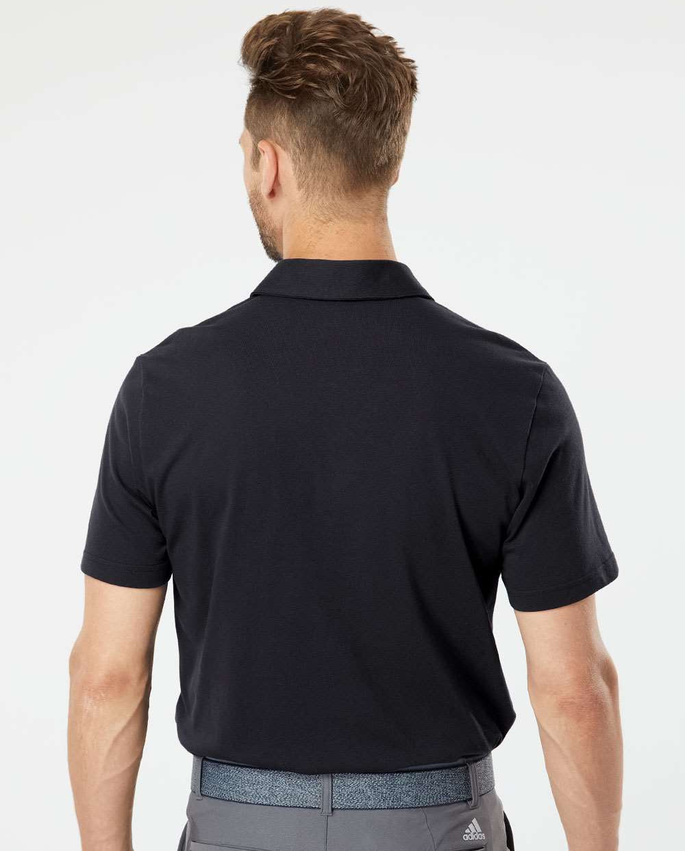 no-logo Adidas Cotton Blend Polo -Men's Polos-Adidas-Thread Logic