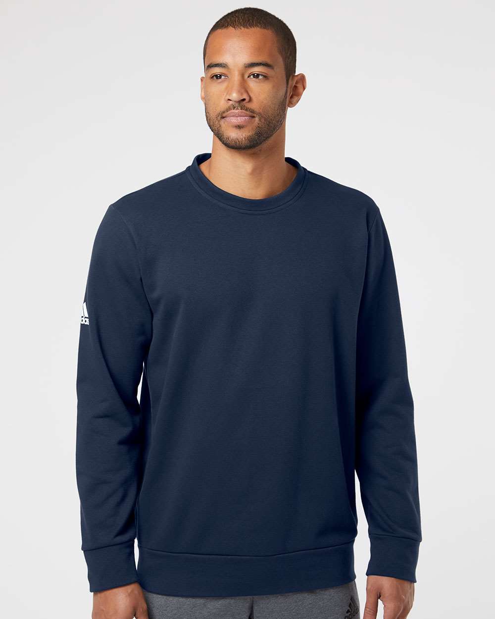 no-logo Adidas Fleece Crewneck Sweatshirt-Men's Layering-Adidas-Thread Logic