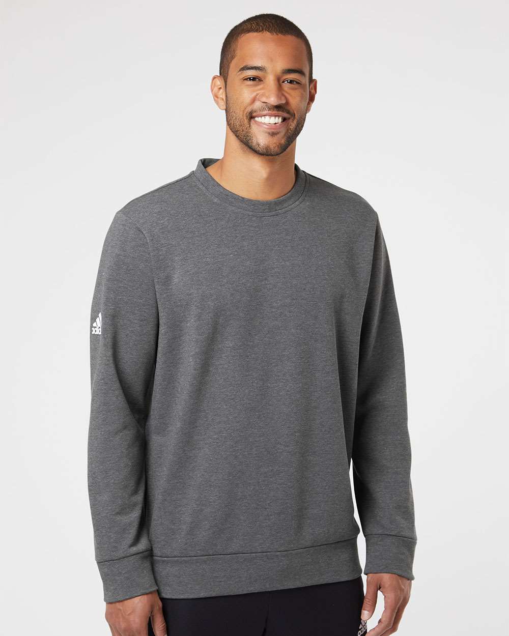 no-logo Adidas Fleece Crewneck Sweatshirt-Men's Layering-Adidas-Thread Logic