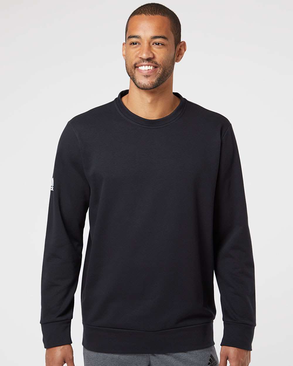 no-logo Adidas Fleece Crewneck Sweatshirt-Men's Layering-Adidas-Thread Logic