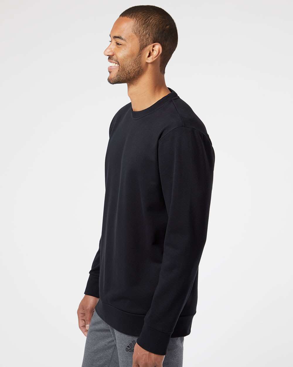 no-logo Adidas Fleece Crewneck Sweatshirt-Men's Layering-Adidas-Thread Logic