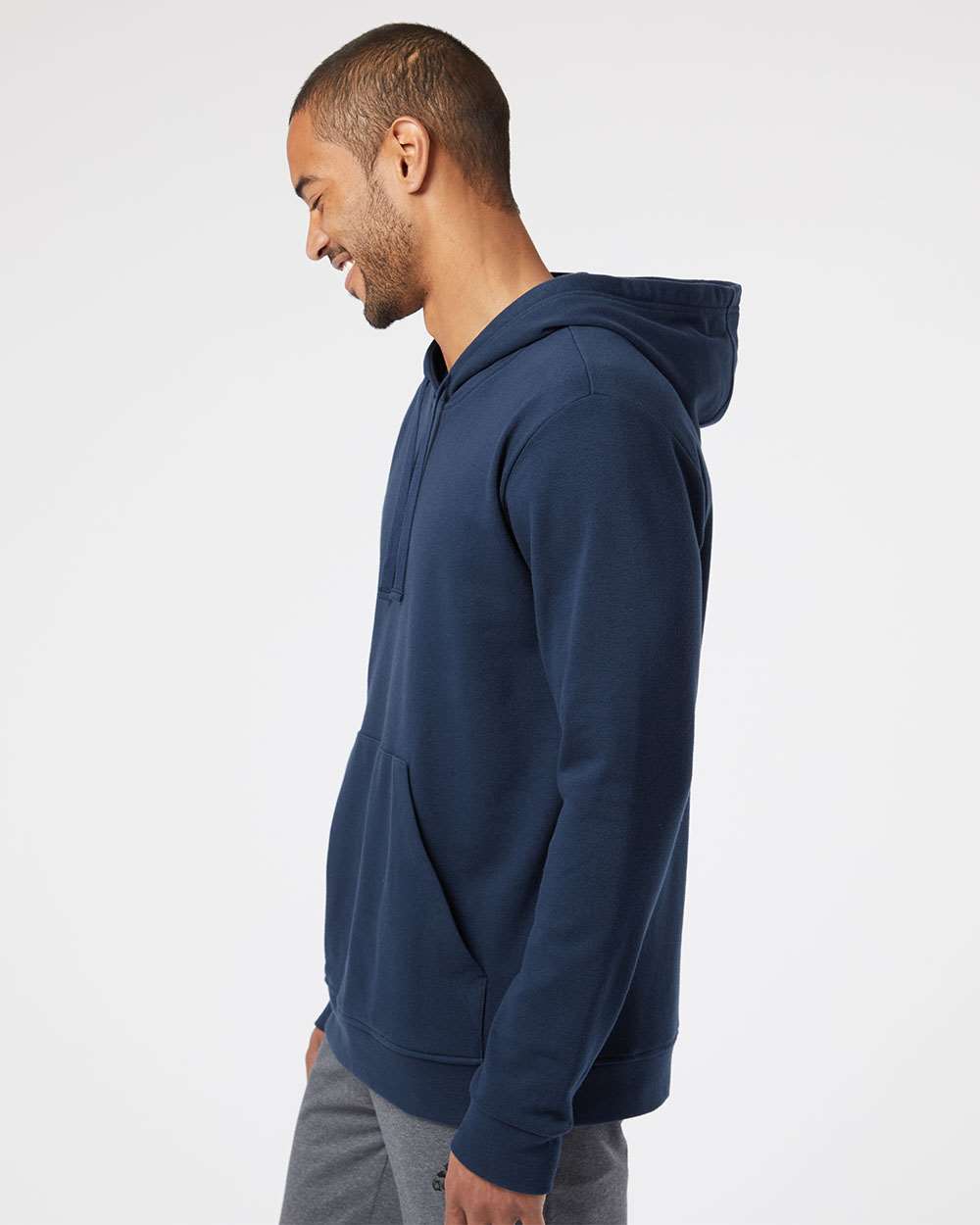 no-logo Adidas Fleece Hooded Sweatshirt-Men's Layering-Adidas-Thread Logic