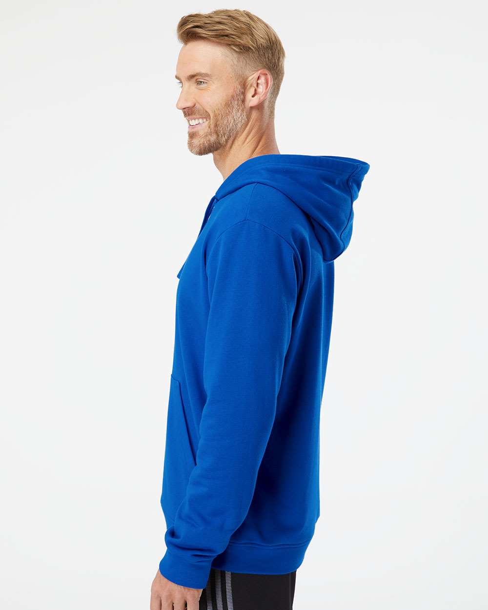 no-logo Adidas Fleece Hooded Sweatshirt-Men's Layering-Adidas-Thread Logic