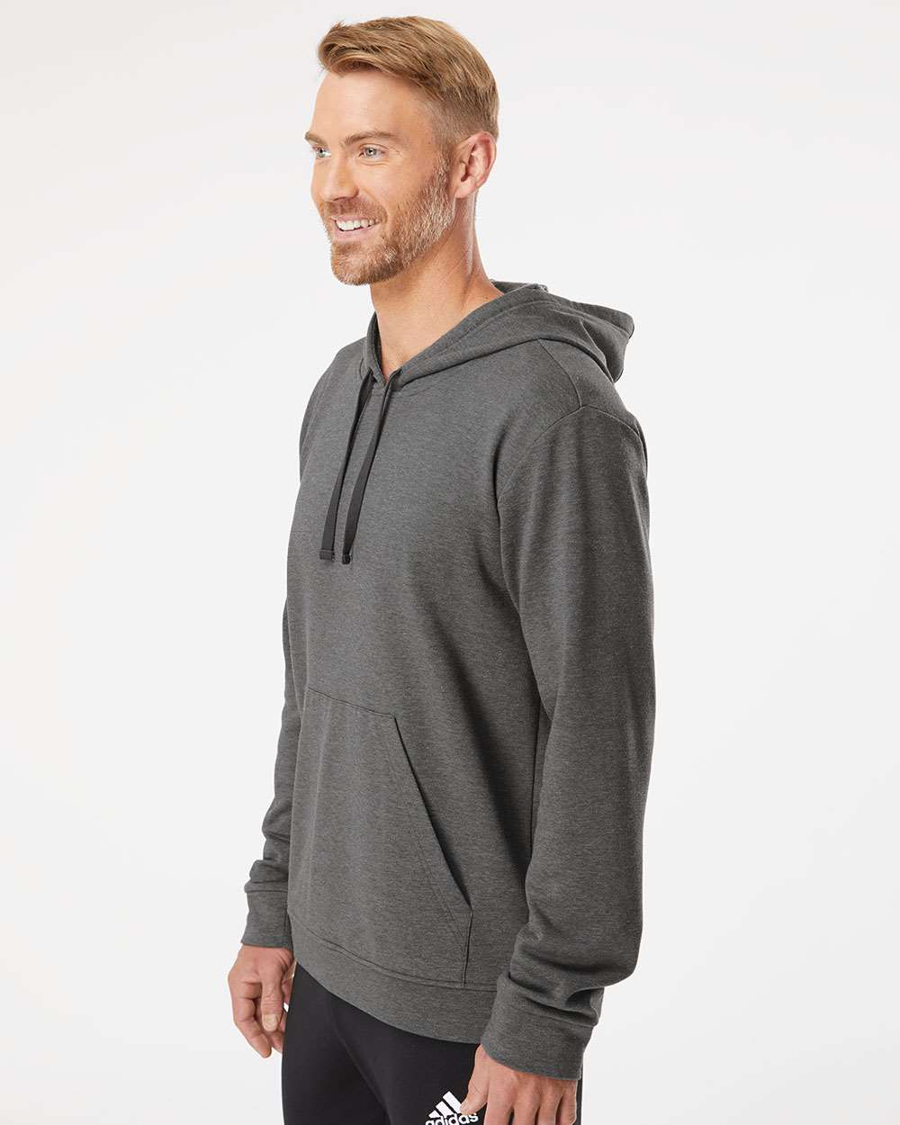 no-logo Adidas Fleece Hooded Sweatshirt-Men's Layering-Adidas-Thread Logic