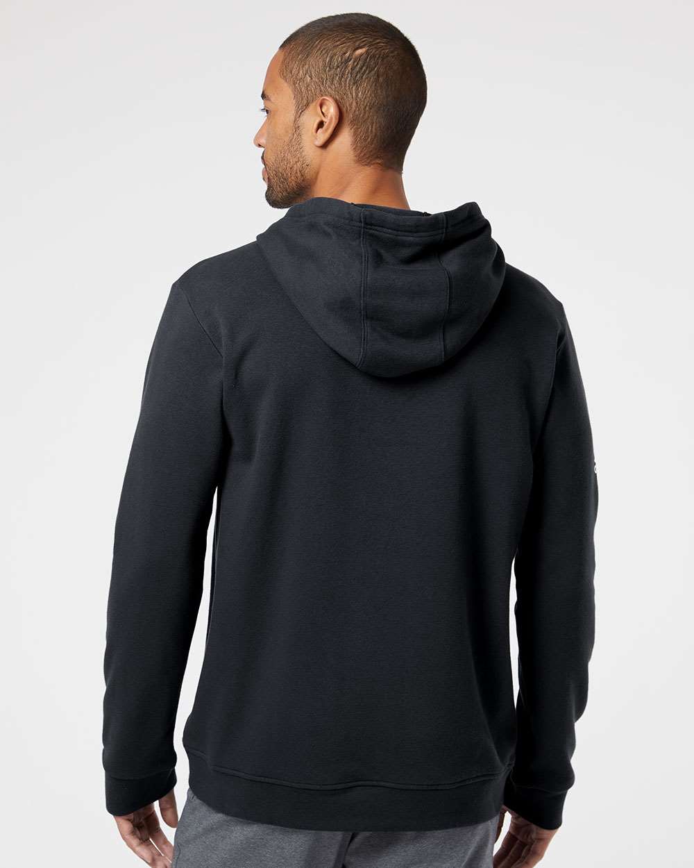 no-logo Adidas Fleece Hooded Sweatshirt-Men's Layering-Adidas-Thread Logic