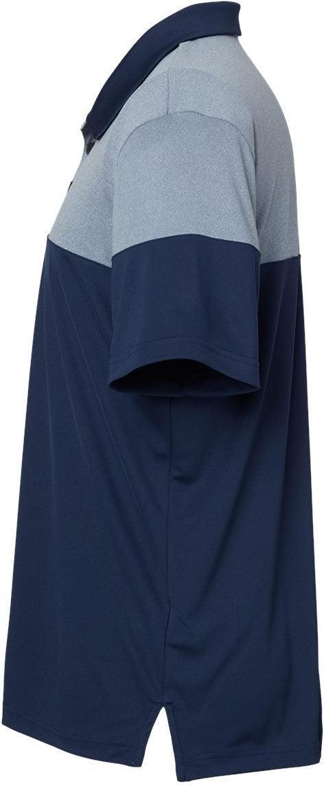 no-logo Adidas Heather 3Stripes Block Polo-Men's Polos-Adidas-Thread Logic