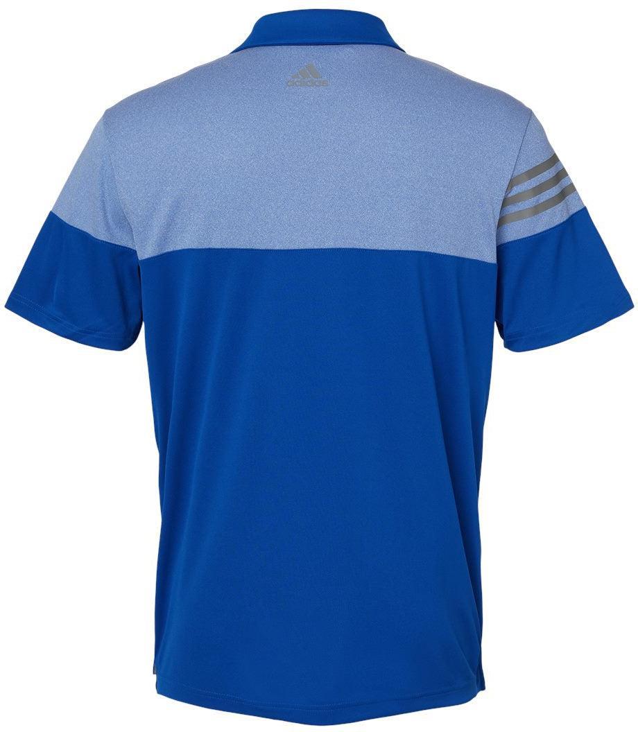 no-logo Adidas Heather 3Stripes Block Polo-Men's Polos-Adidas-Thread Logic