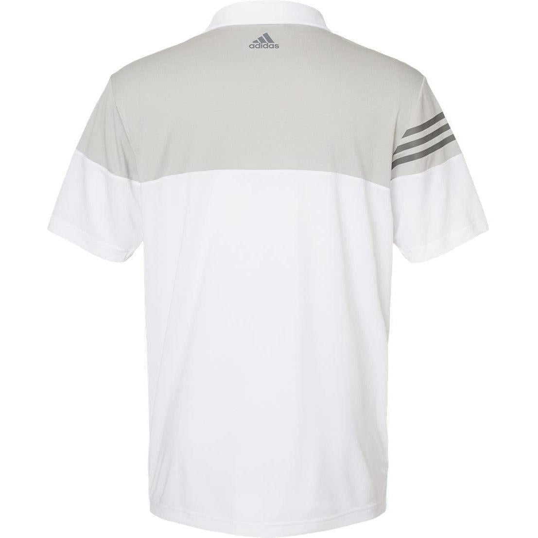 no-logo Adidas Heather 3Stripes Block Polo-Men's Polos-Adidas-Thread Logic