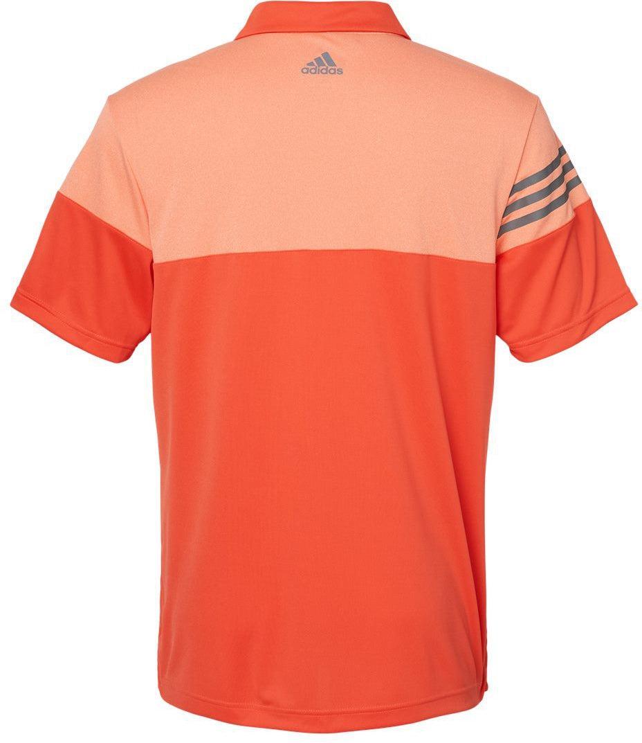 no-logo Adidas Heather 3Stripes Block Polo-Men's Polos-Adidas-Thread Logic