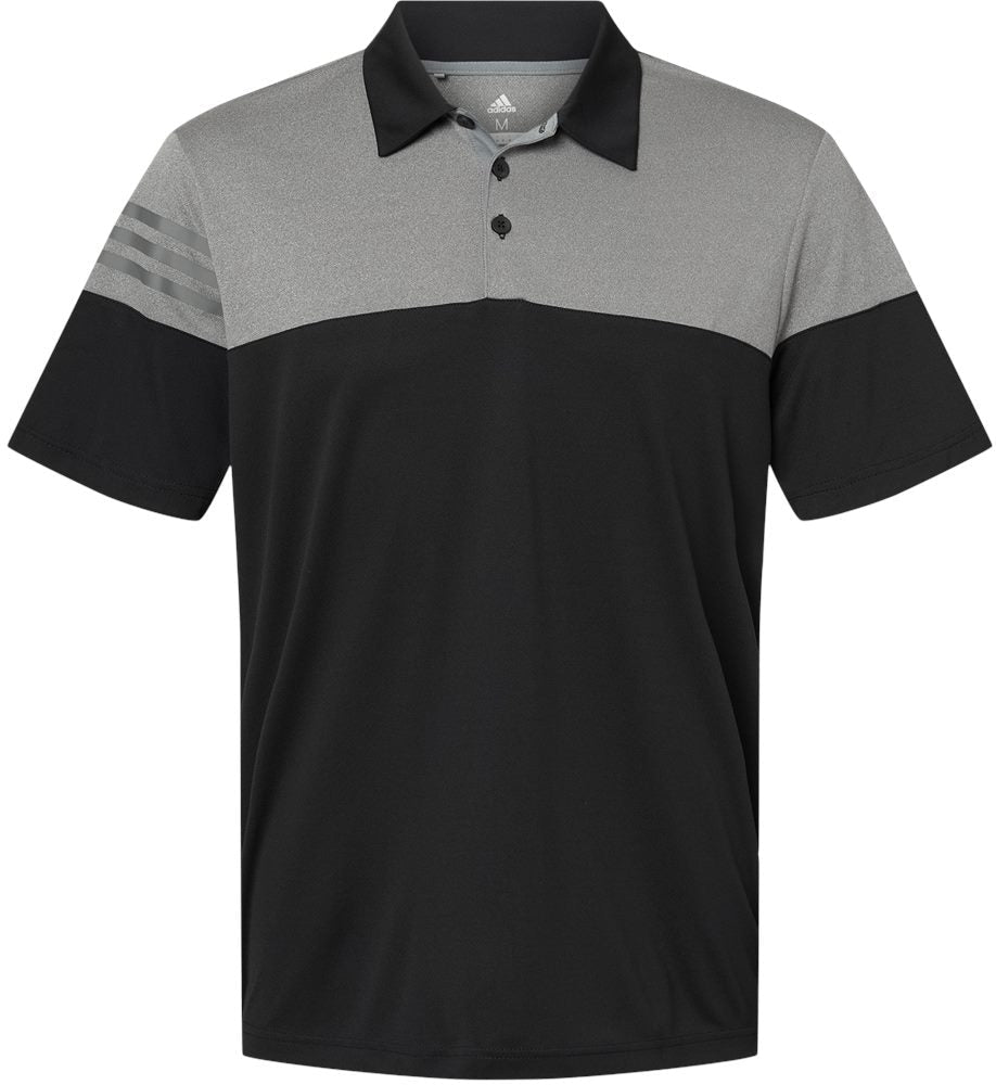Adidas Heather 3Stripes Block Polo