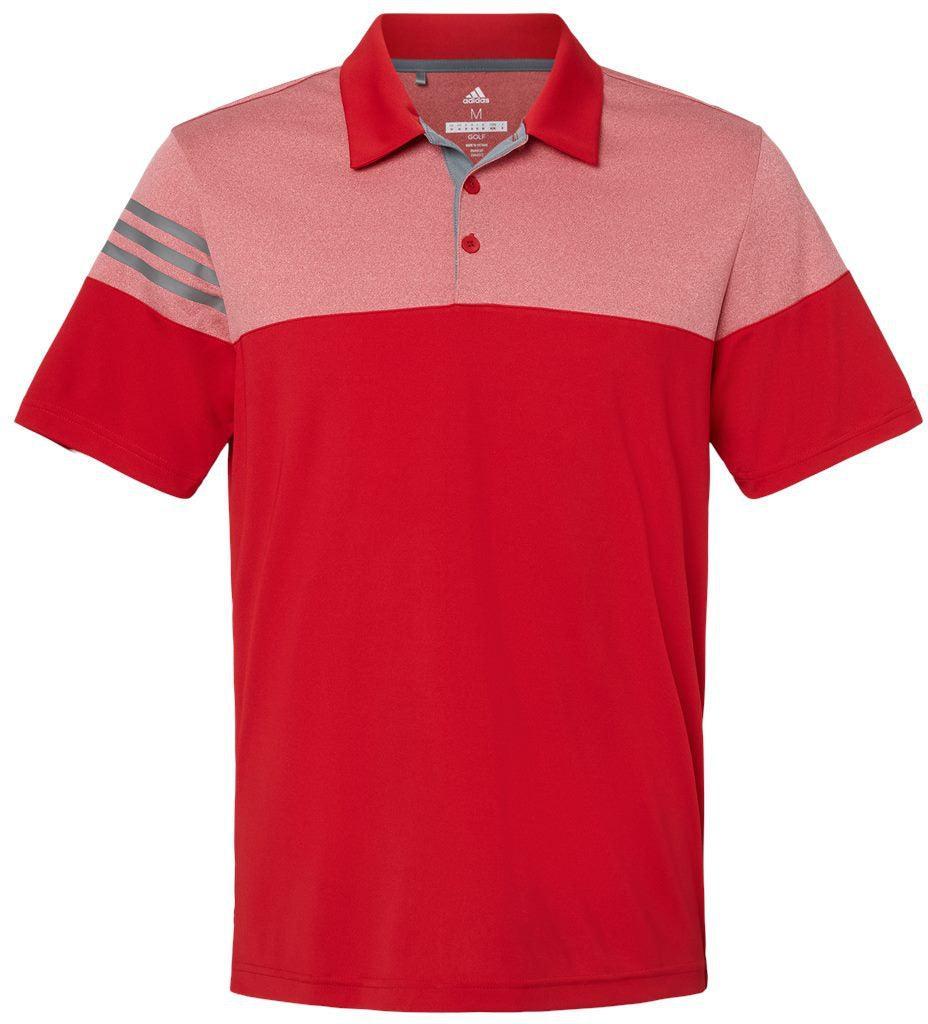 Adidas Heather 3Stripes Block Polo