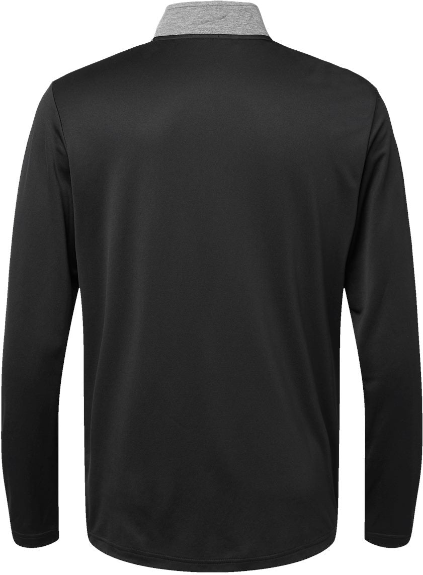 no-logo Adidas Heather Block Print Quarter-Zip Pullover-Outerwear-Adidas-Thread Logic