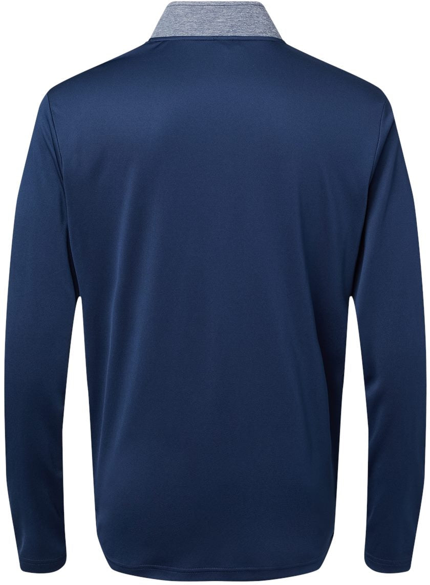 no-logo Adidas Heather Block Print Quarter-Zip Pullover-Outerwear-Adidas-Thread Logic