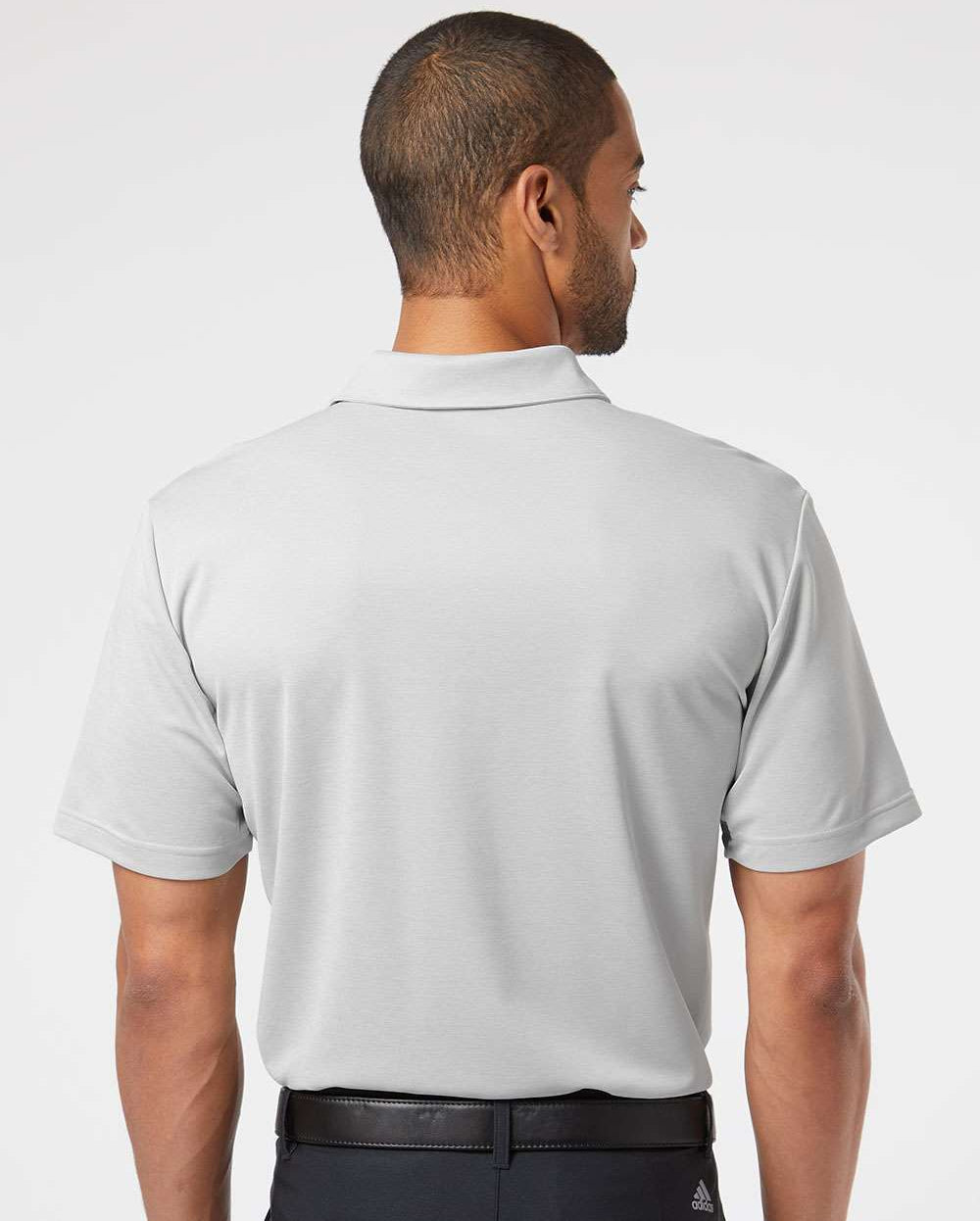 no-logo Adidas Heathered Colorblock 3-Stripes Sport Shirt-Men's Polos-Adidas-Thread Logic