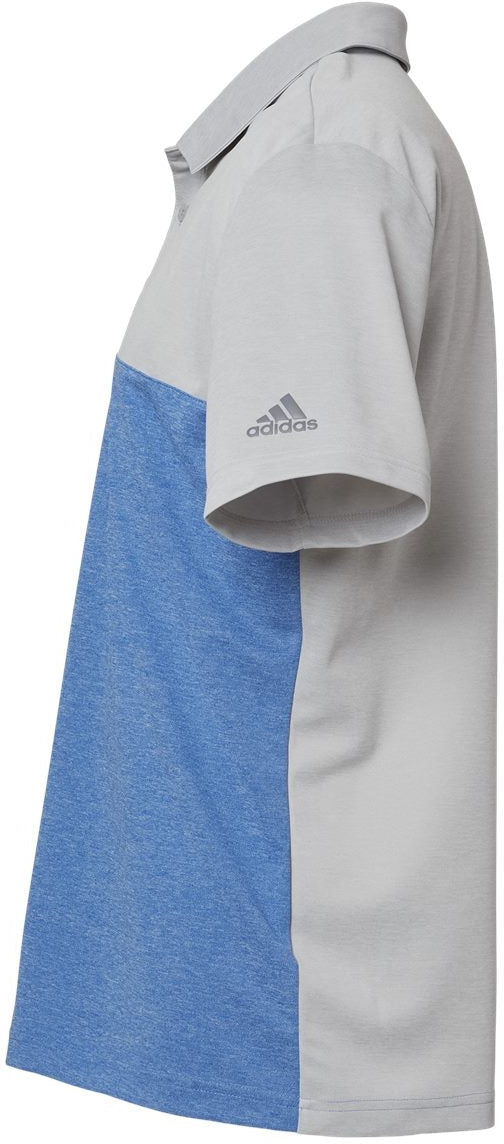 no-logo Adidas Heathered Colorblock 3-Stripes Sport Shirt-Men's Polos-Adidas-Thread Logic