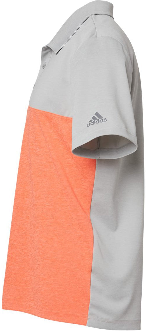 no-logo Adidas Heathered Colorblock 3-Stripes Sport Shirt-Men's Polos-Adidas-Thread Logic
