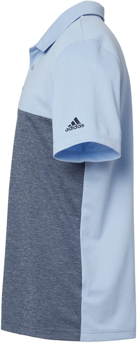 no-logo Adidas Heathered Colorblock 3-Stripes Sport Shirt-Men's Polos-Adidas-Thread Logic