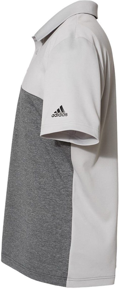 no-logo Adidas Heathered Colorblock 3-Stripes Sport Shirt-Men's Polos-Adidas-Thread Logic