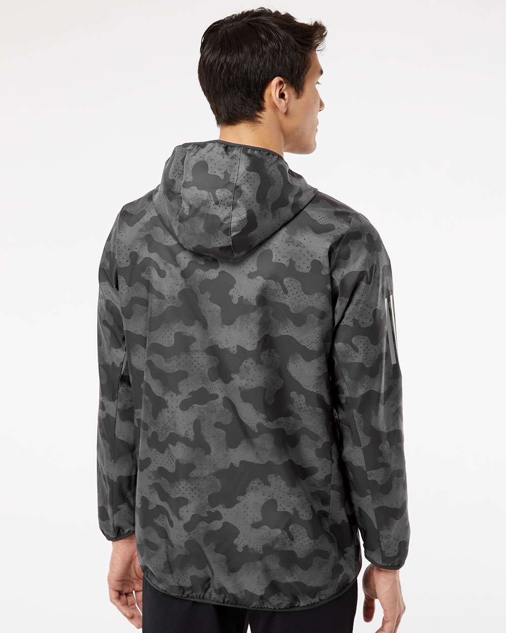 no-logo Adidas Hooded Full-Zip Windbreaker-Outerwear-Adidas-Thread Logic