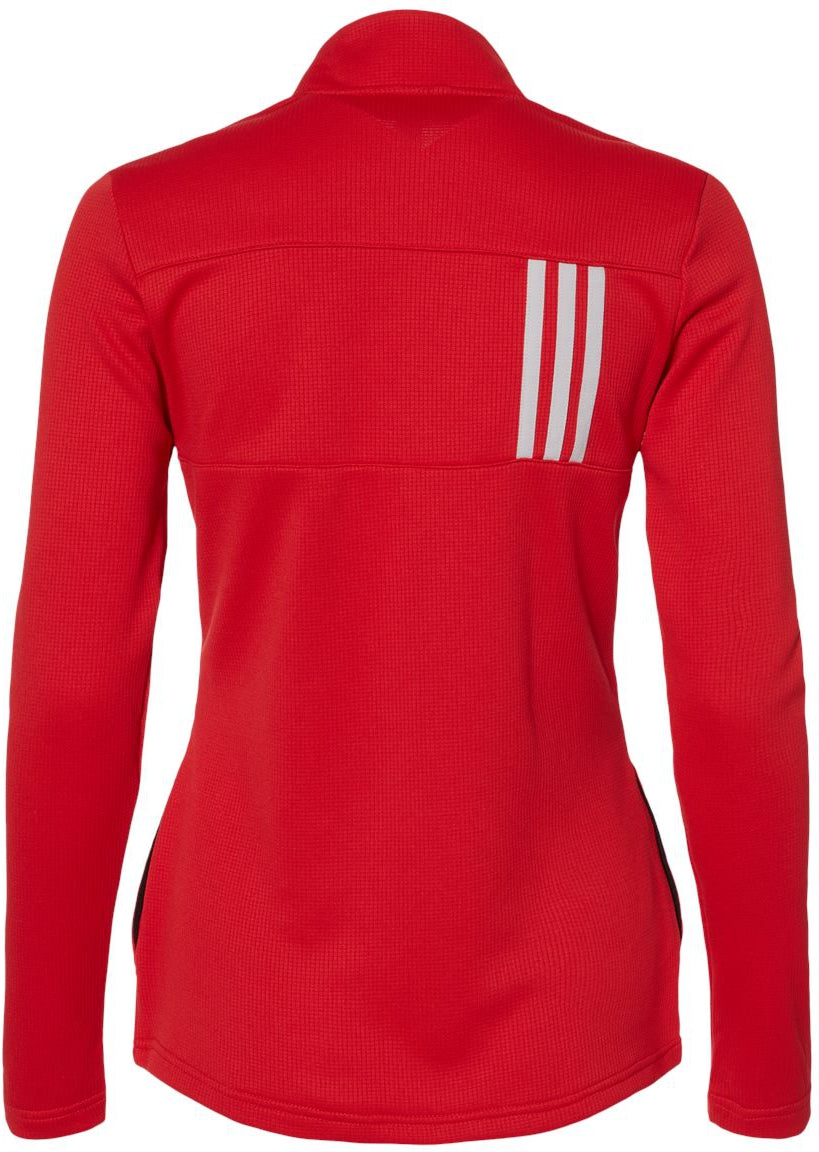 no-logo Adidas Ladies 3-Stripes Double Knit Full-Zip-Ladies Layering-Adidas-Thread Logic