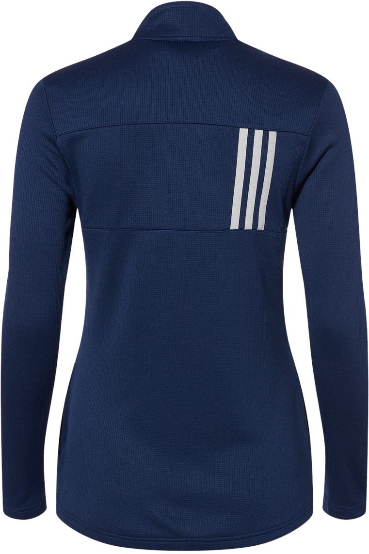 no-logo Adidas Ladies 3-Stripes Double Knit Full-Zip-Ladies Layering-Adidas-Thread Logic