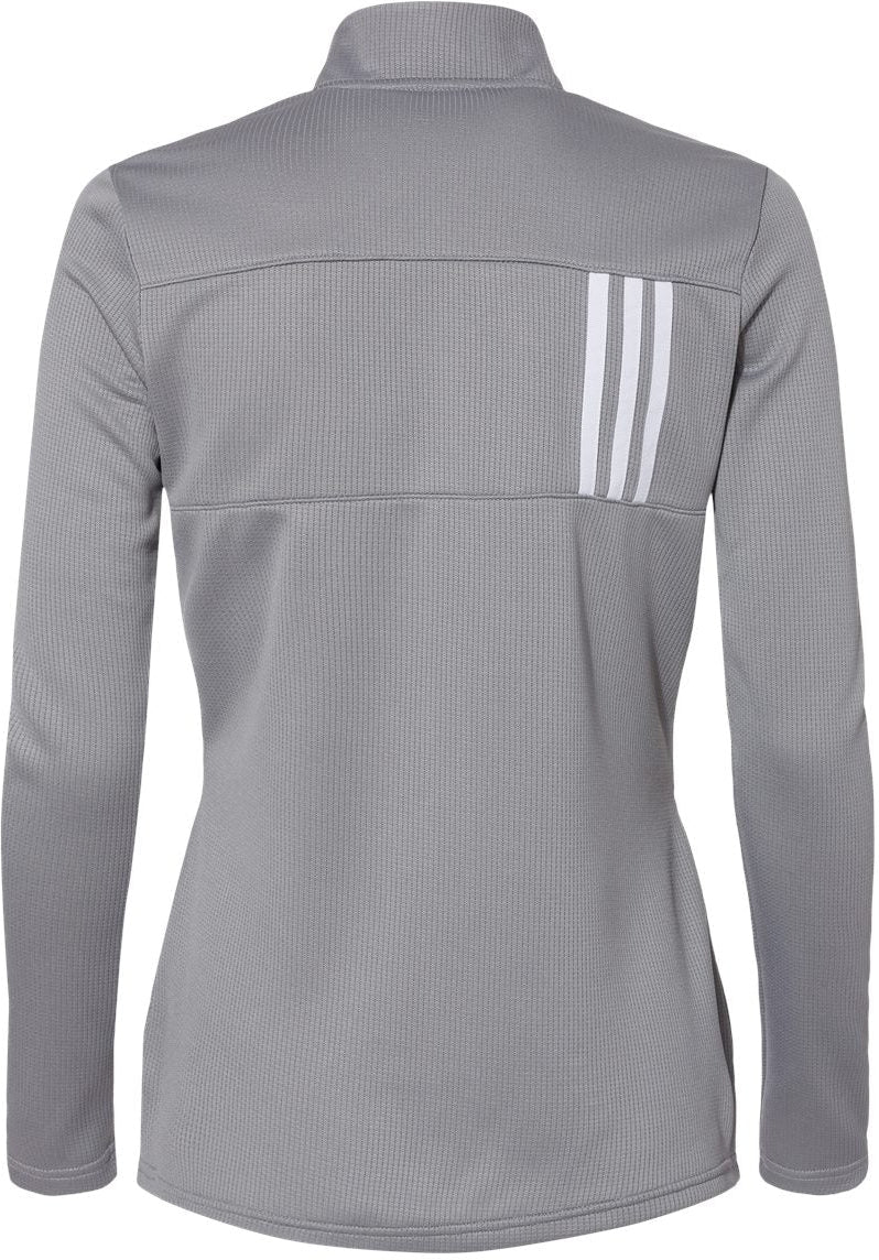 no-logo Adidas Ladies 3-Stripes Double Knit Full-Zip-Ladies Layering-Adidas-Thread Logic