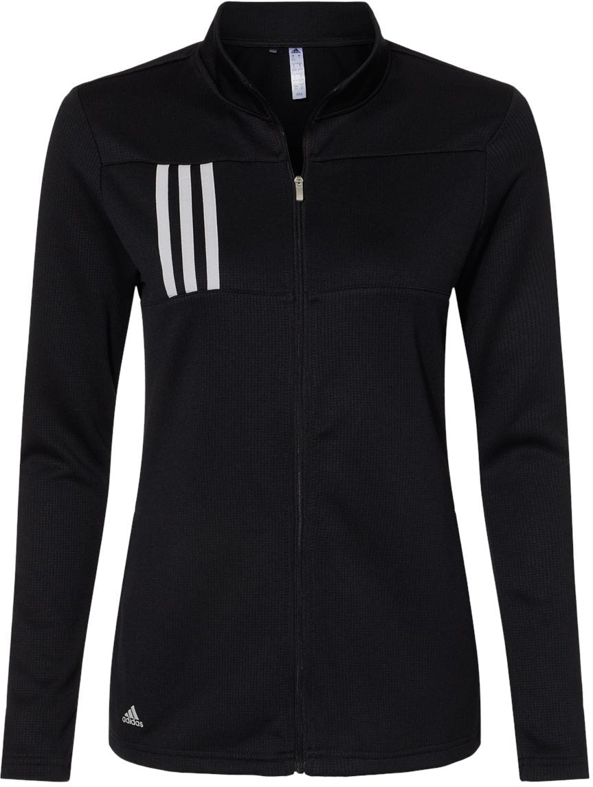 Adidas Ladies 3-Stripes Double Knit Full-Zip