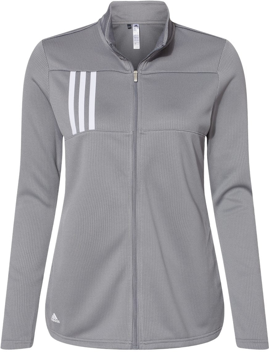 Adidas Ladies 3-Stripes Double Knit Full-Zip