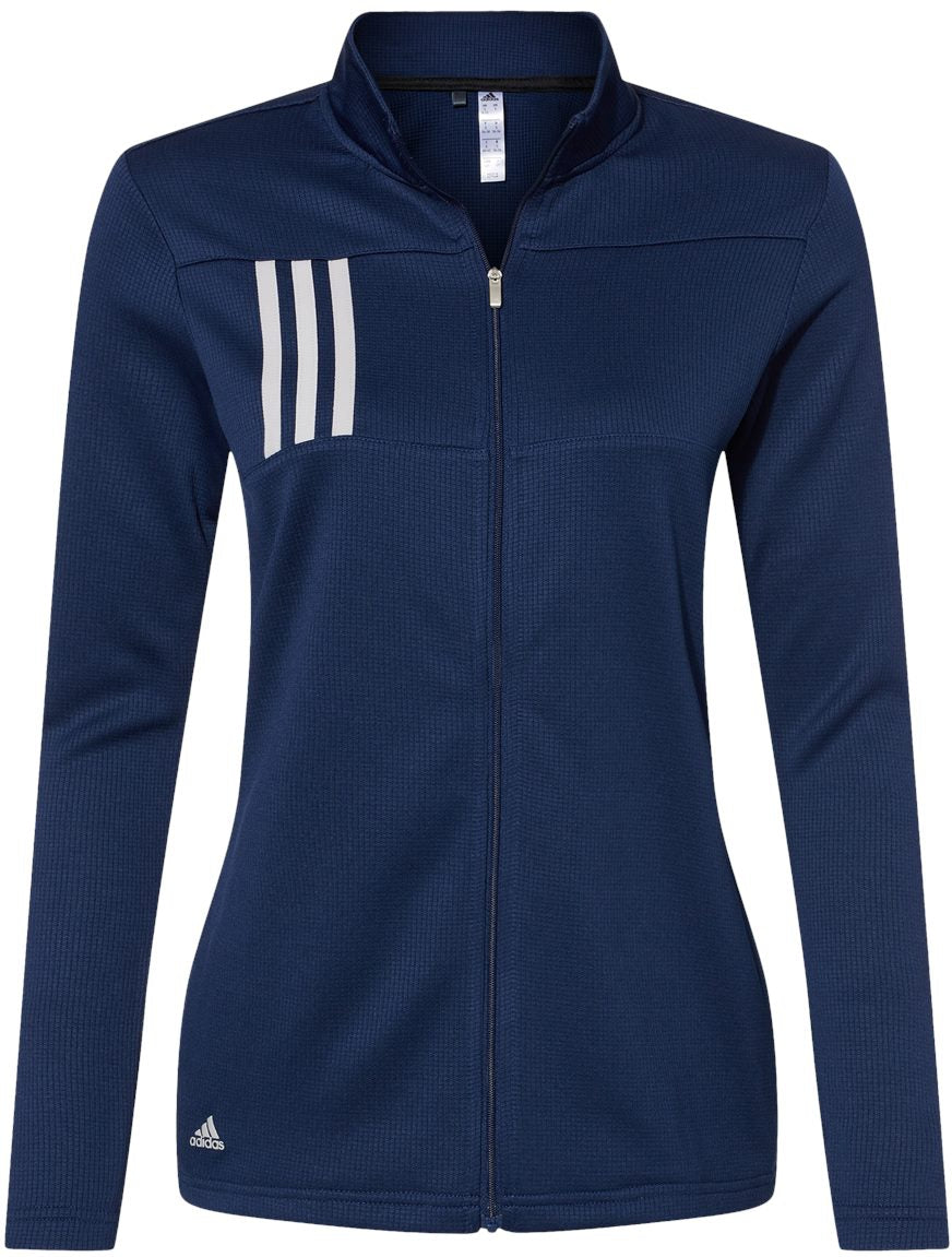 Adidas Ladies 3-Stripes Double Knit Full-Zip