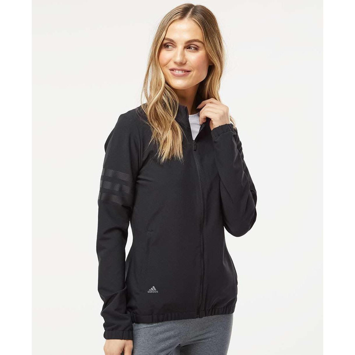 no-logo Adidas Ladies 3-Stripes Jacket-Outerwear-Adidas-Thread Logic