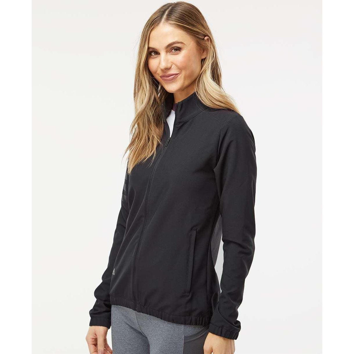 no-logo Adidas Ladies 3-Stripes Jacket-Outerwear-Adidas-Thread Logic