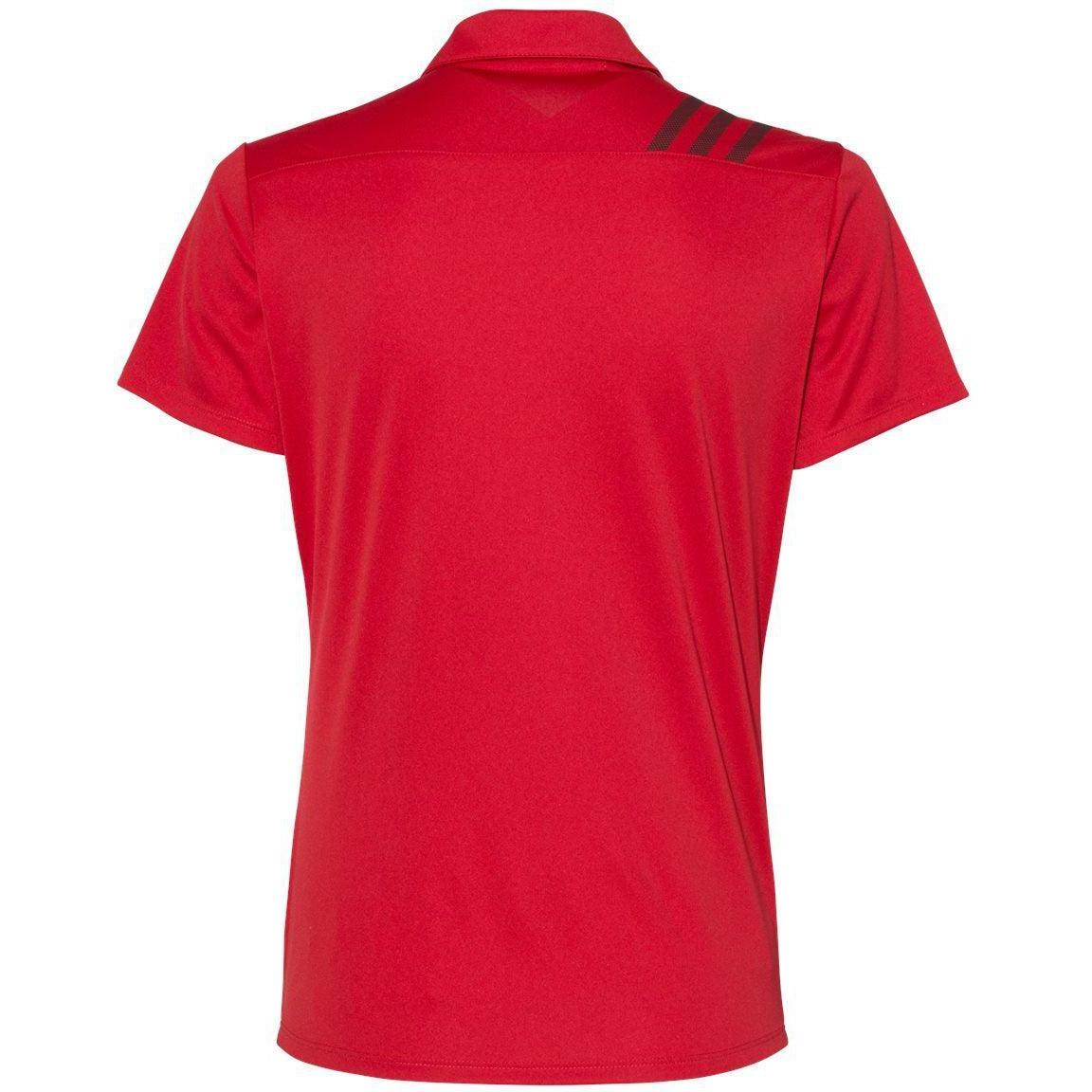 no-logo Adidas Women's 3-Stripes Shoulder Polo-Ladies Polos-Adidas-Thread Logic