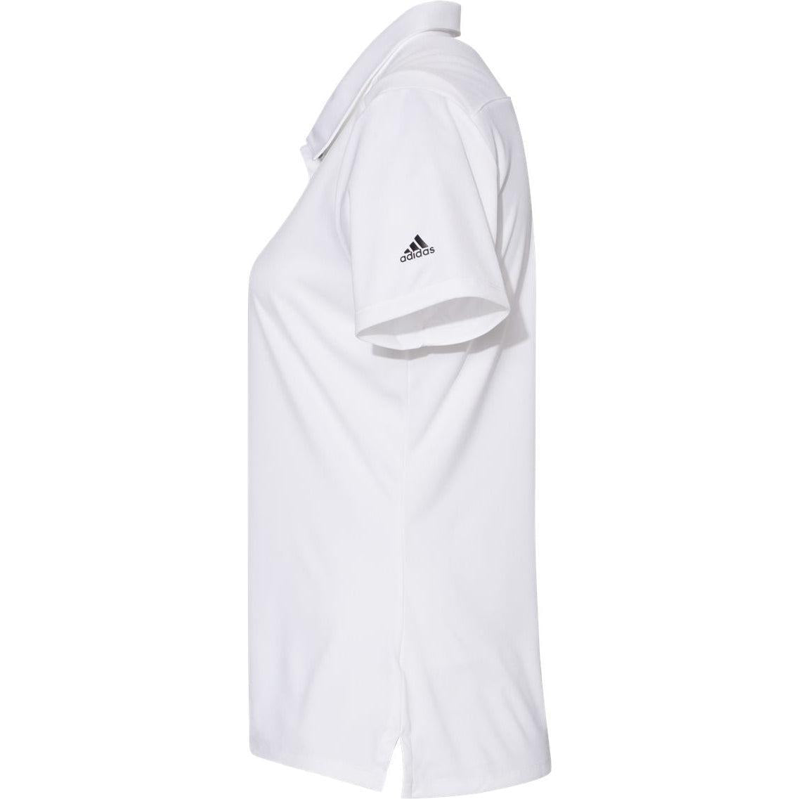no-logo Adidas Women's 3-Stripes Shoulder Polo-Ladies Polos-Adidas-Thread Logic