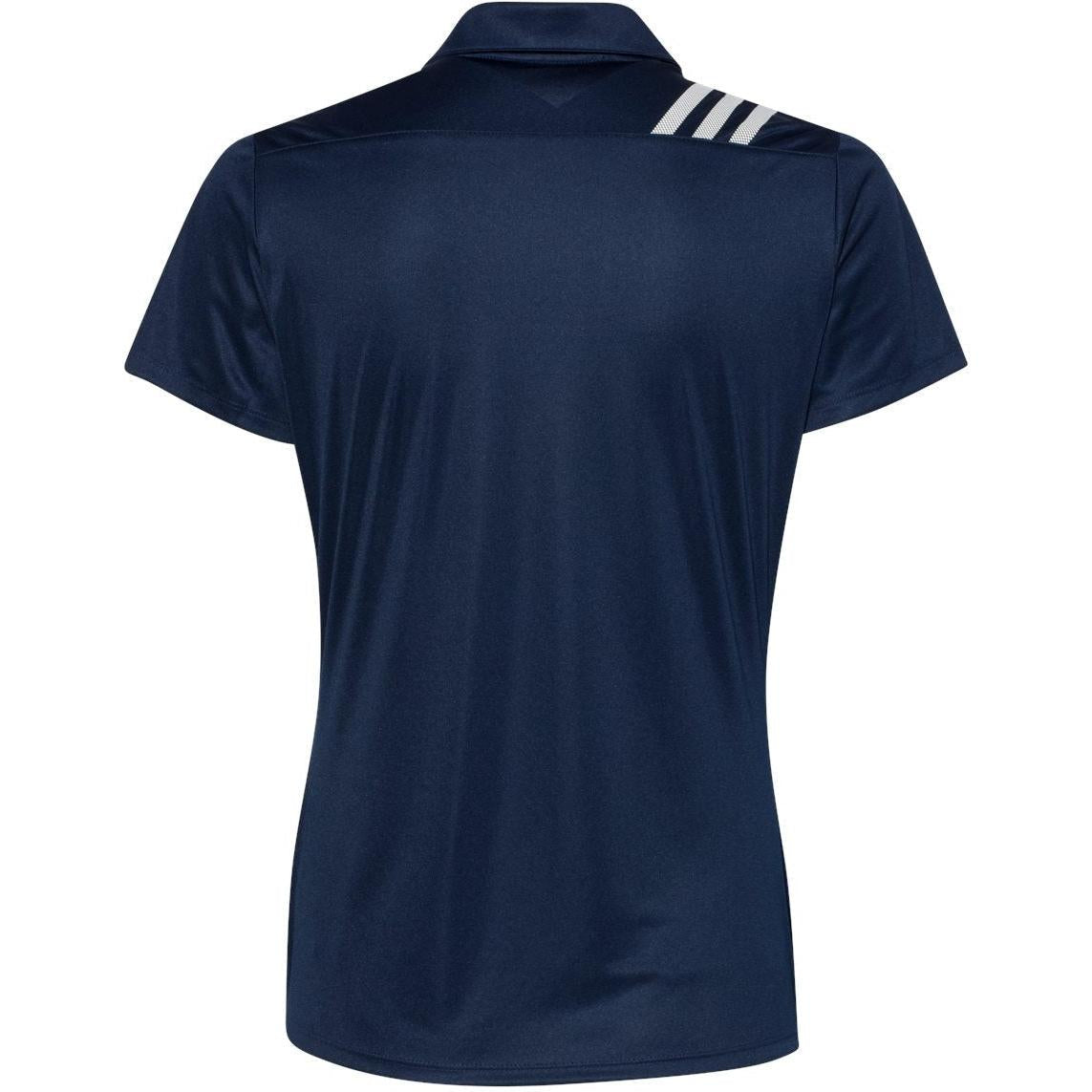 no-logo Adidas Women's 3-Stripes Shoulder Polo-Ladies Polos-Adidas-Thread Logic