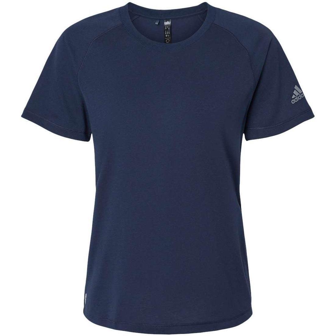 no-logo Adidas Ladies Blended T-Shirt-Apparel-Adidas-Collegiate Navy-S-Thread Logic