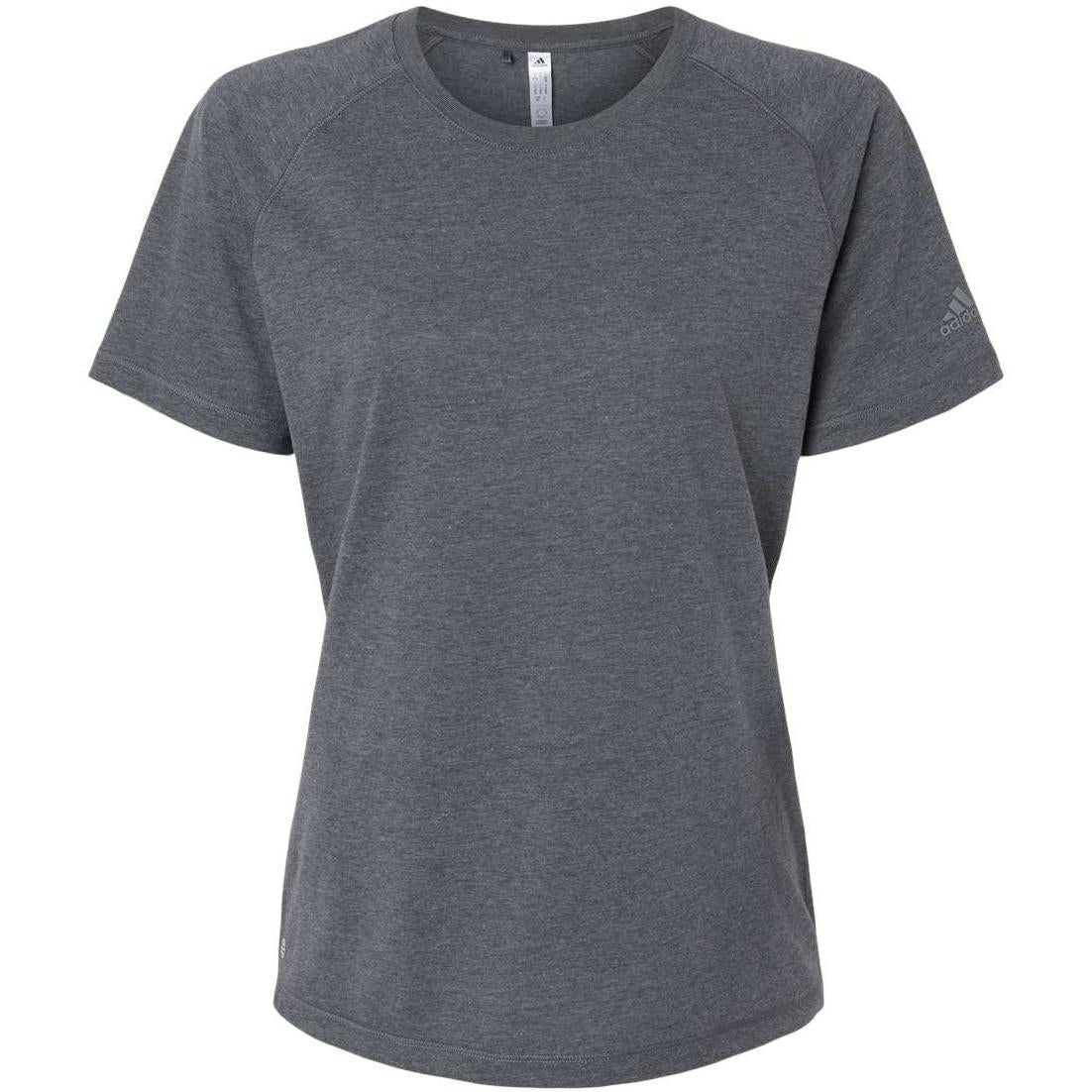 no-logo Adidas Ladies Blended T-Shirt-Apparel-Adidas-Dark Grey Heather-S-Thread Logic