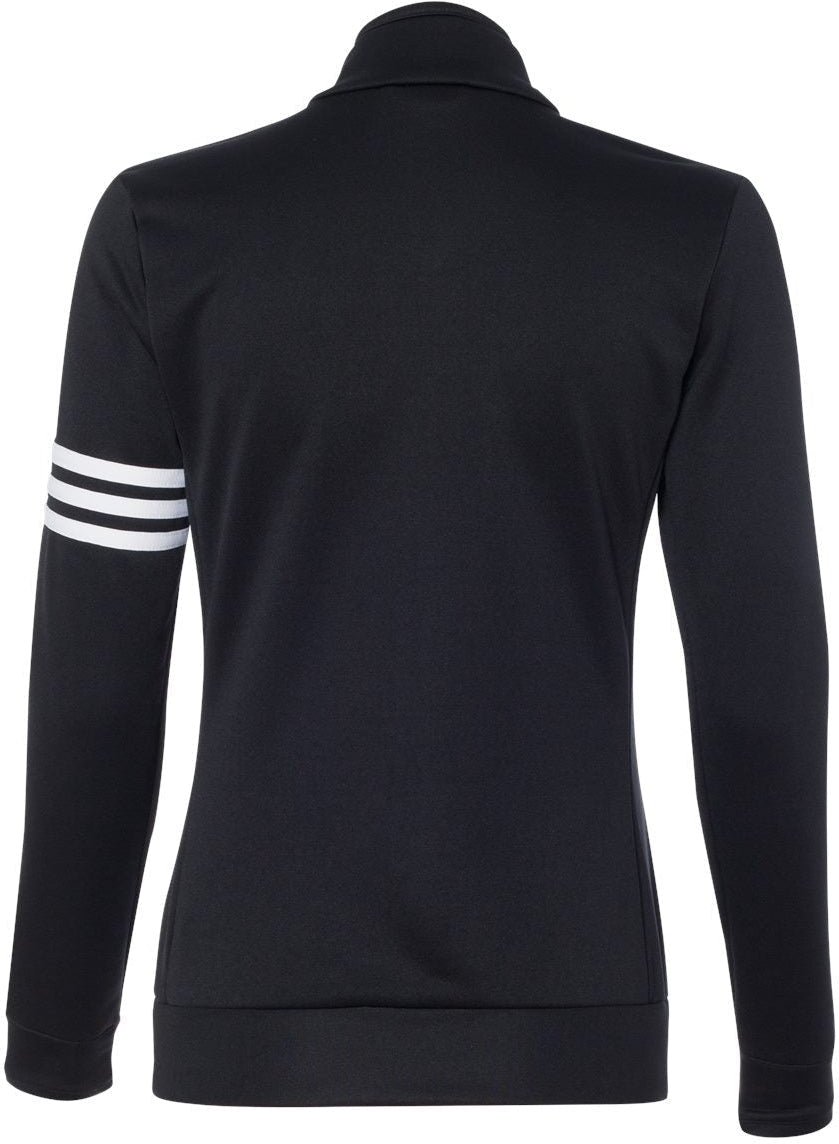 no-logo Adidas Ladies ClimaLite 3-Stripes French Terry Quarter Zip Pullover-Ladies Layering-Adidas-Thread Logic